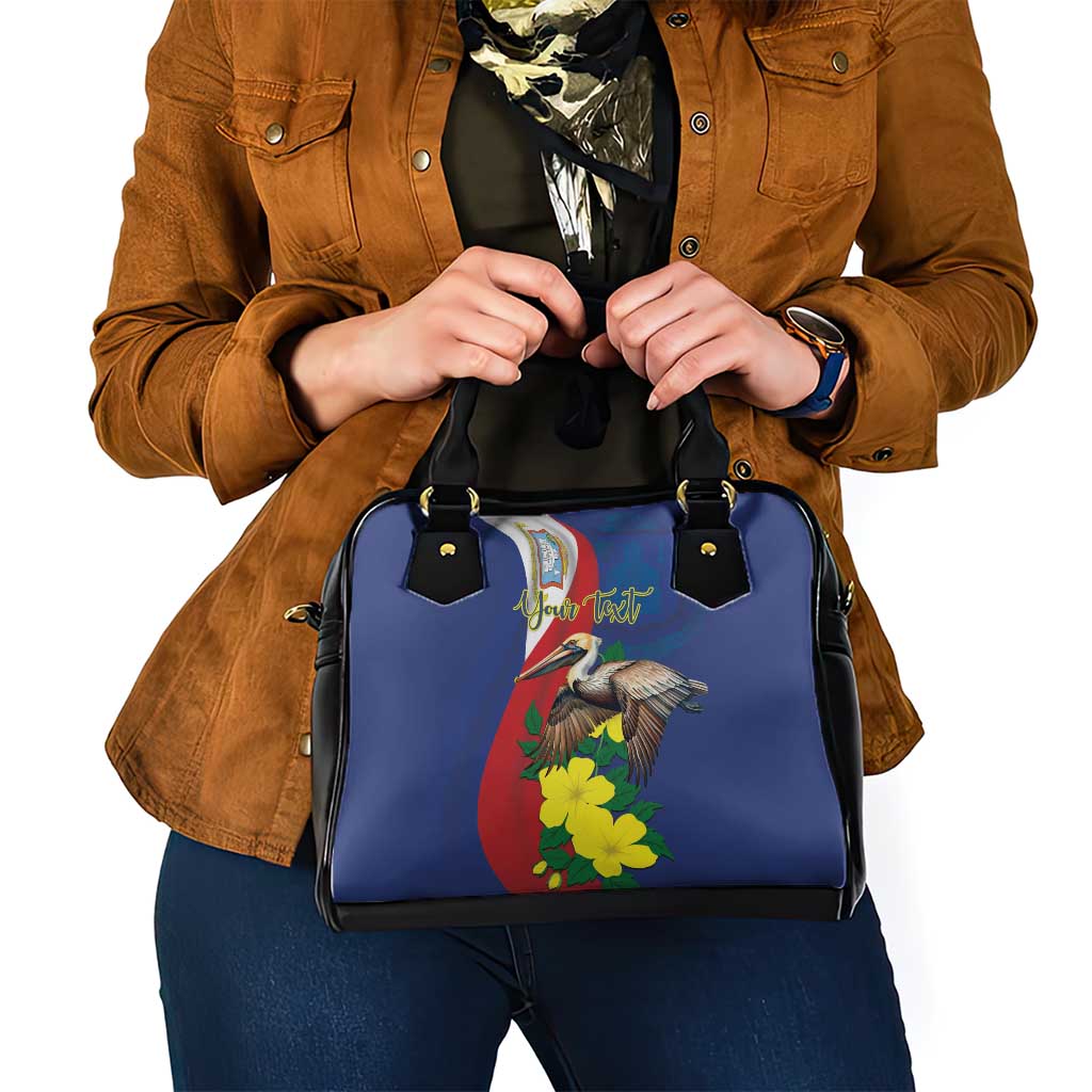 Personalized Sint Maarten Flag Day Shoulder Handbag 40th Anniversary Semper Progrediens LT18