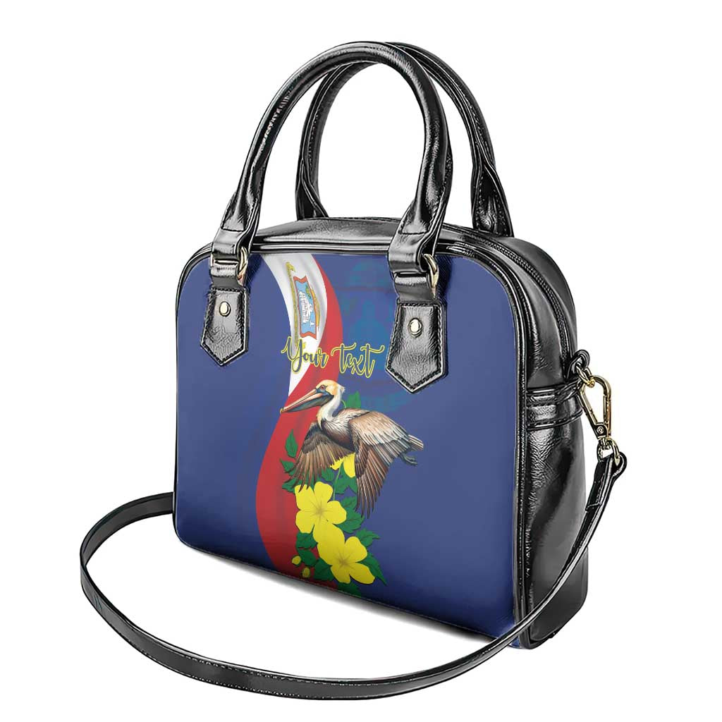 Personalized Sint Maarten Flag Day Shoulder Handbag 40th Anniversary Semper Progrediens LT18