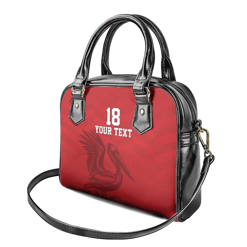 Custom Sint Maarten Football Red Version Shoulder Handbag Go Champion LT18