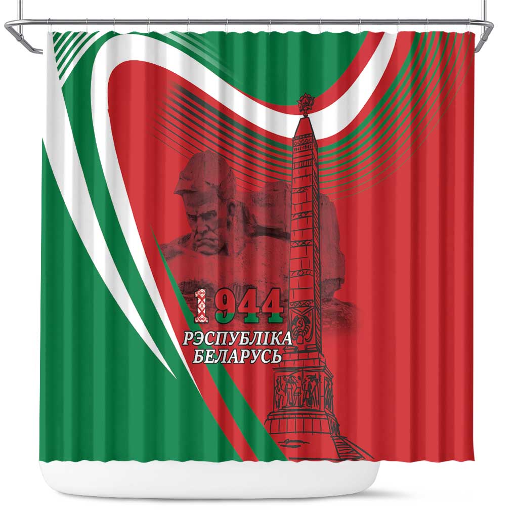 Belarus Independence Day Shower Curtain Brest Fortress And Victory Square LT18