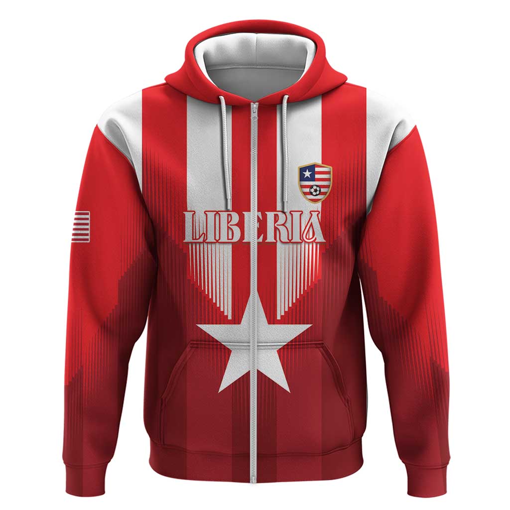 Custom Liberia Football Hoodie Lone Stars Go Champion LT18