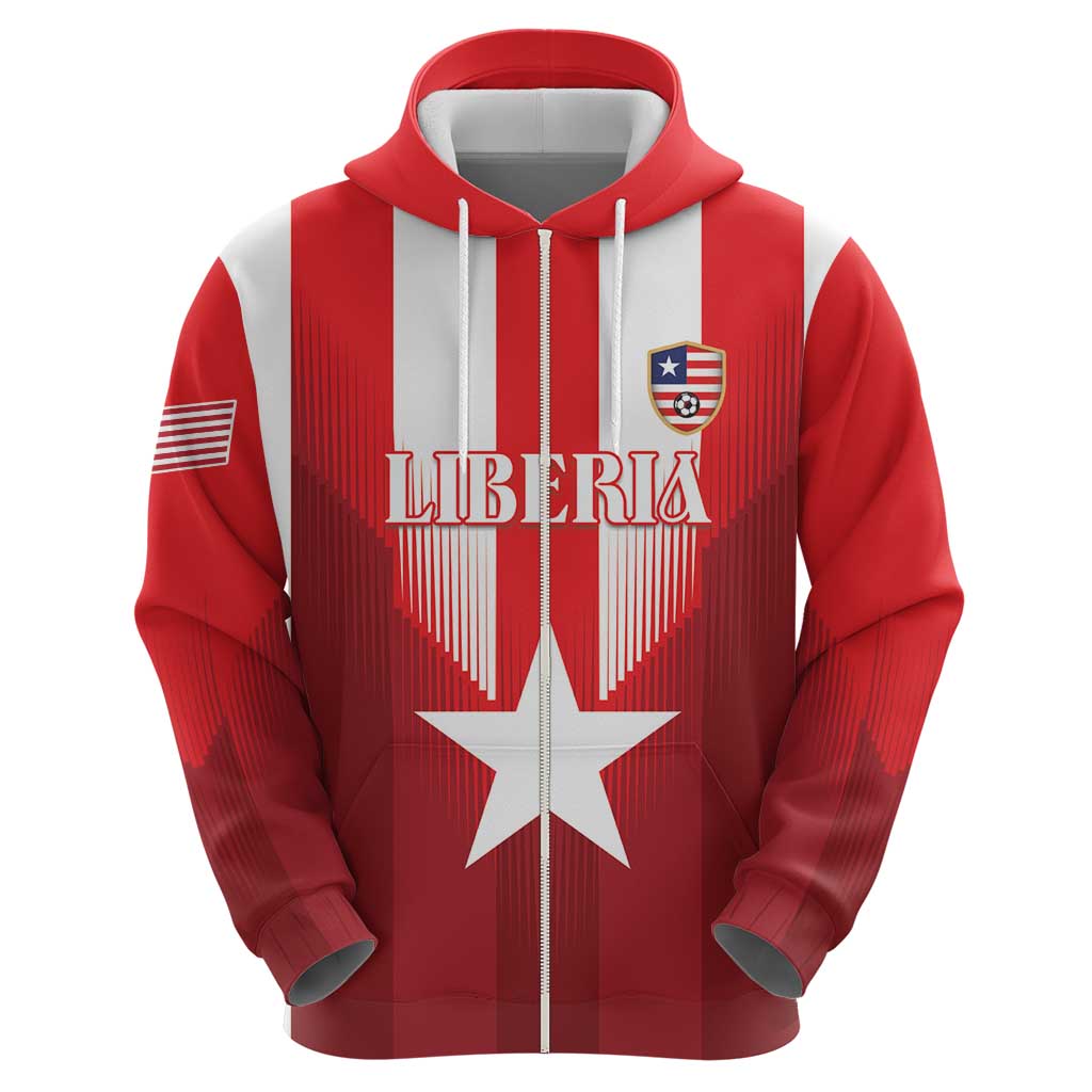 Custom Liberia Football Hoodie Lone Stars Go Champion LT18