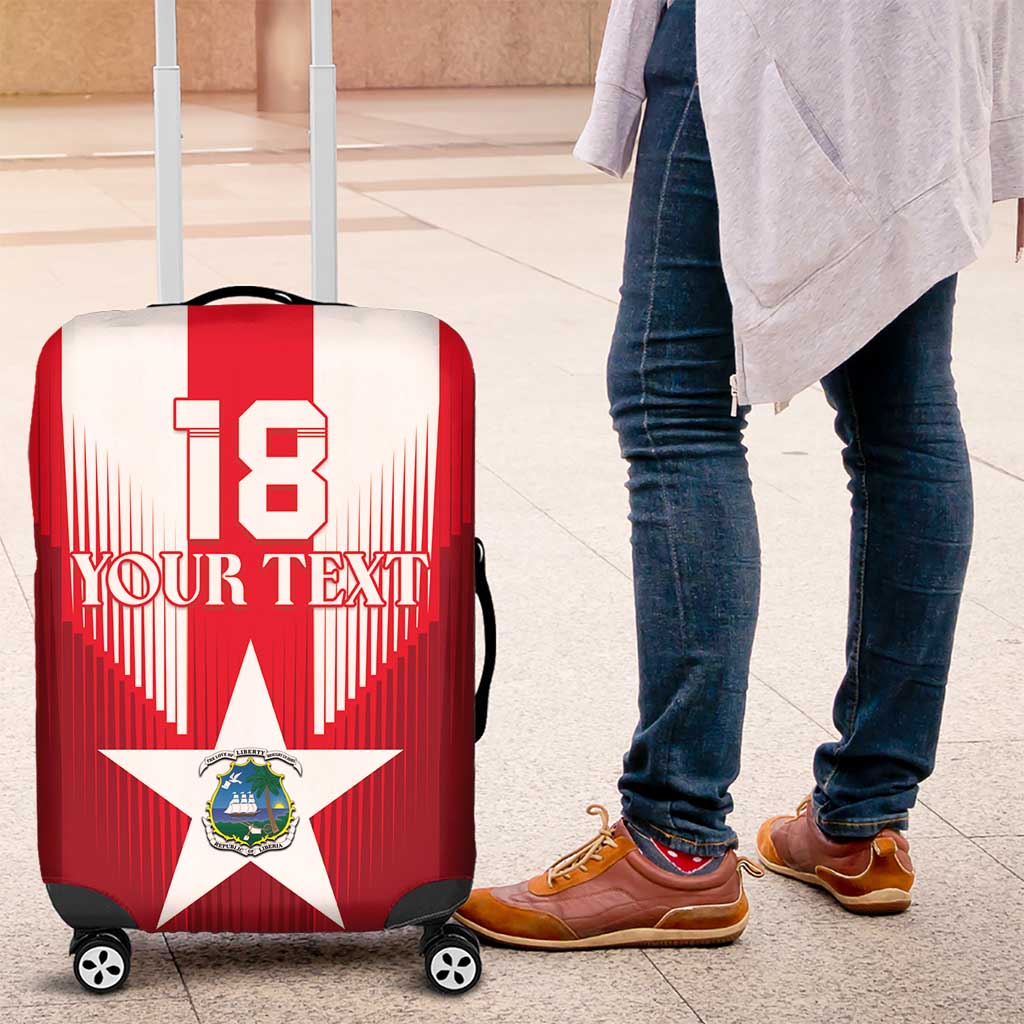 Custom Liberia Football Luggage Cover Lone Stars Go Champion LT18