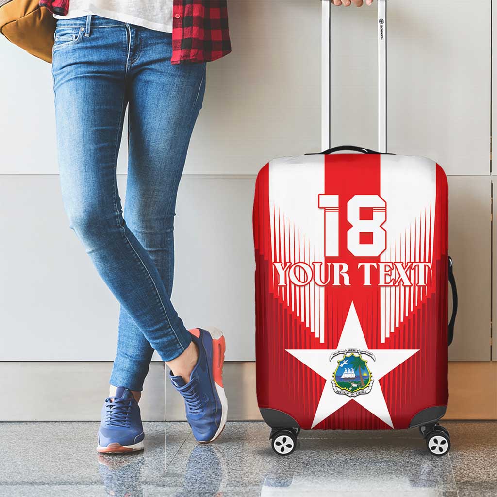 Custom Liberia Football Luggage Cover Lone Stars Go Champion LT18
