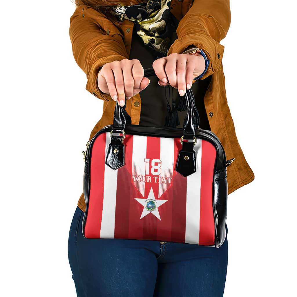 Custom Liberia Football Shoulder Handbag Lone Stars Go Champion LT18