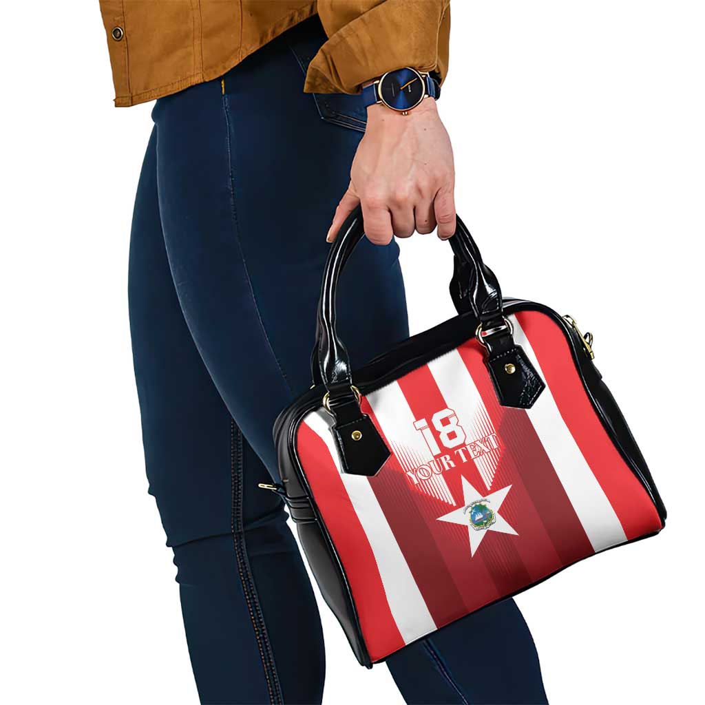 Custom Liberia Football Shoulder Handbag Lone Stars Go Champion LT18