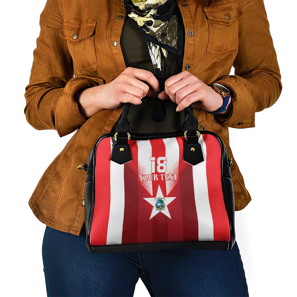 Custom Liberia Football Shoulder Handbag Lone Stars Go Champion LT18