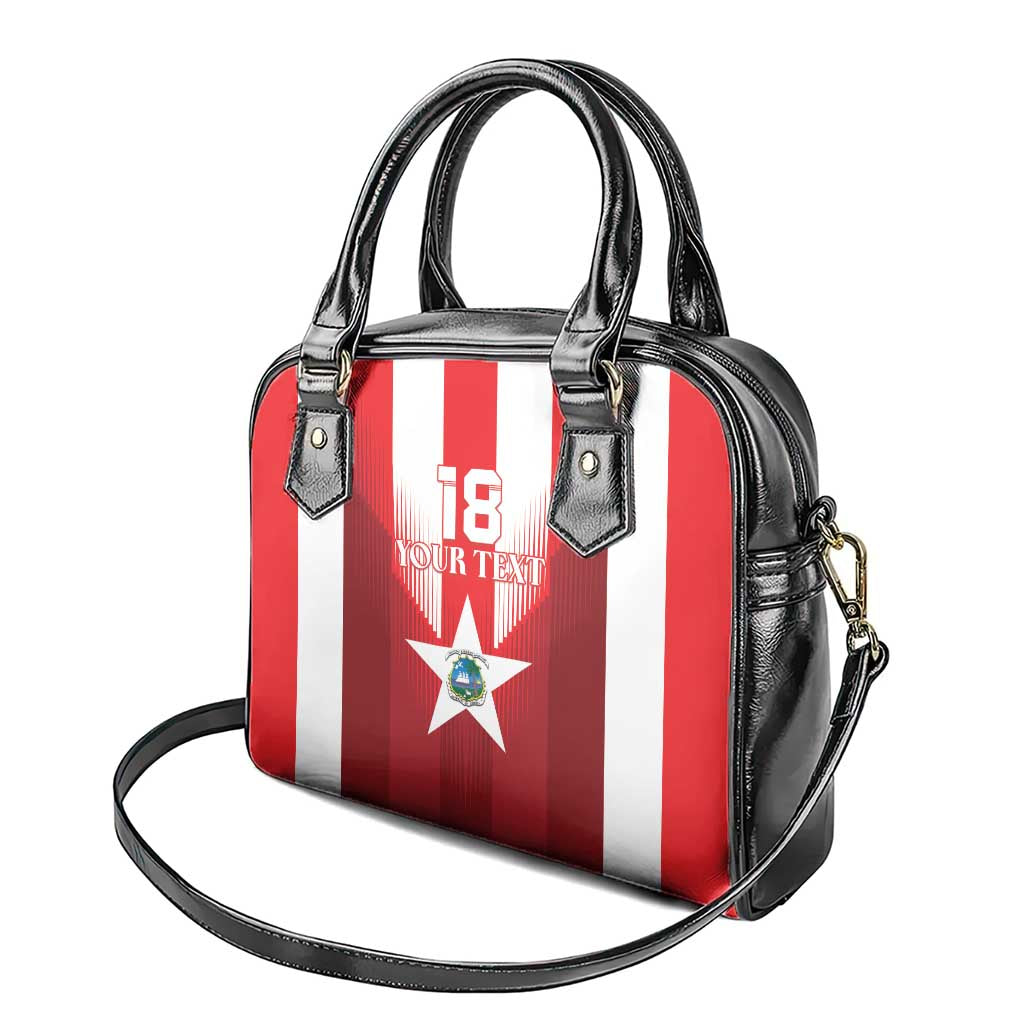 Custom Liberia Football Shoulder Handbag Lone Stars Go Champion LT18