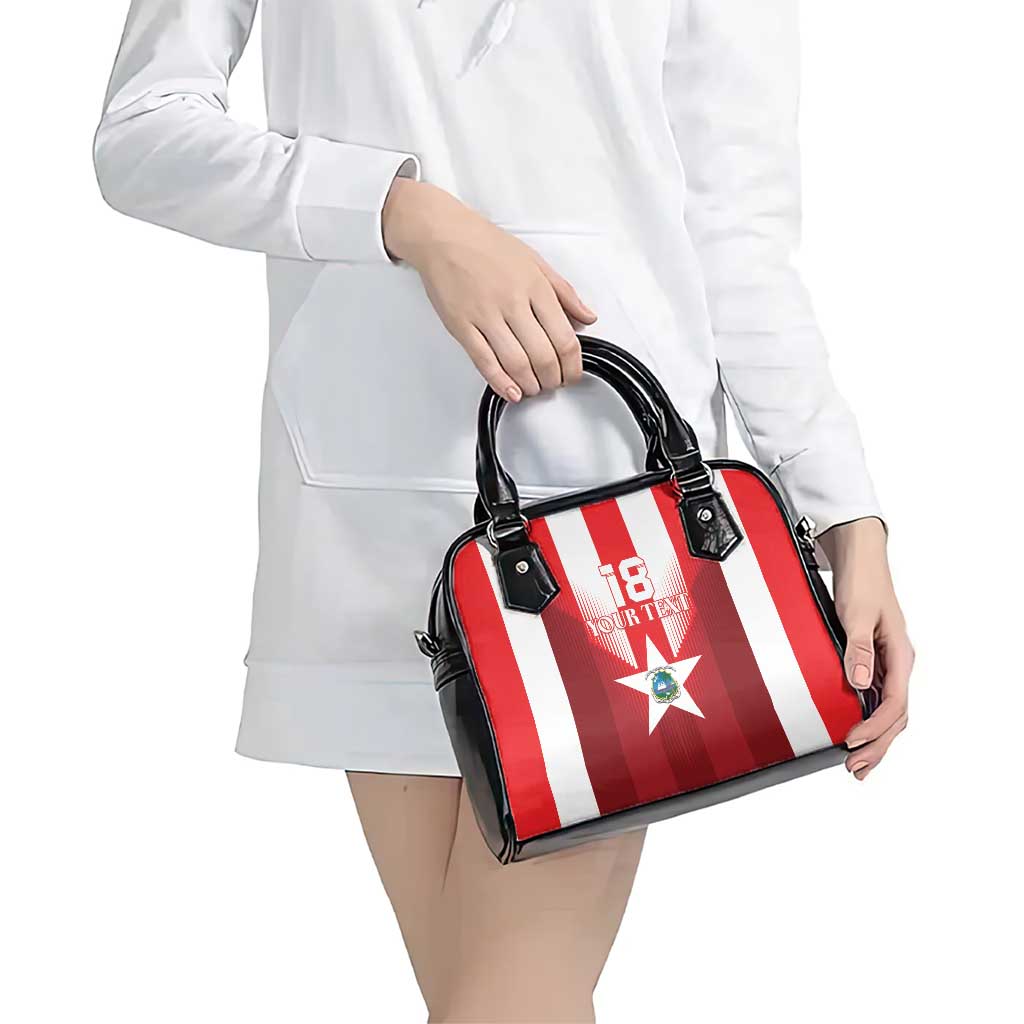 Custom Liberia Football Shoulder Handbag Lone Stars Go Champion LT18