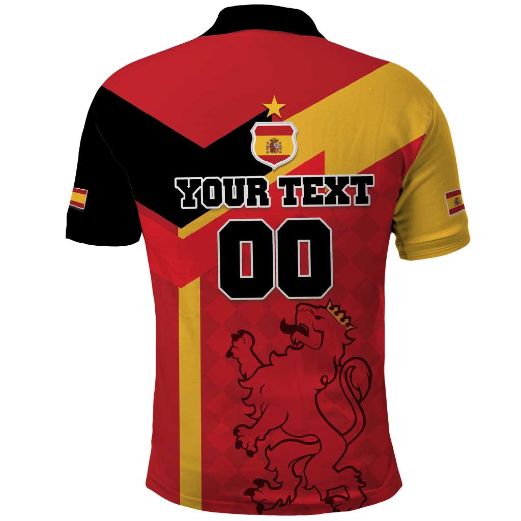 Custom Spain Football Polo Shirt La Roja Go Champion LT18
