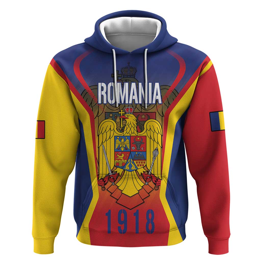 Personalized Romania Unification Day Hoodie Ziua Marii Uniri Since 1918 Dynamic Style LT18