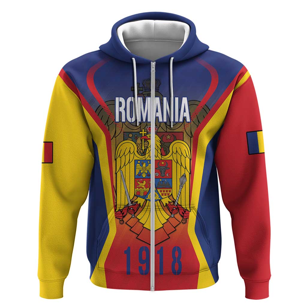 Personalized Romania Unification Day Hoodie Ziua Marii Uniri Since 1918 Dynamic Style LT18