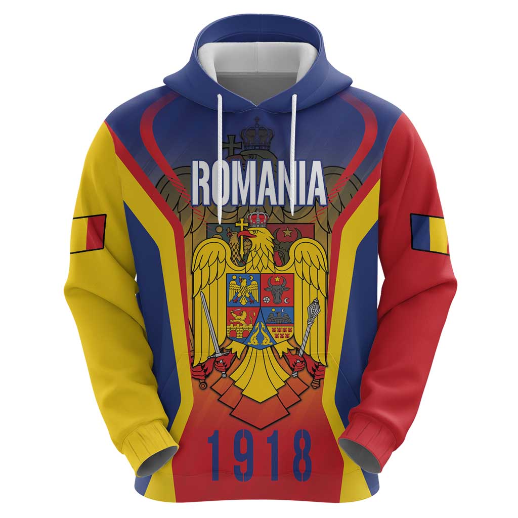 Personalized Romania Unification Day Hoodie Ziua Marii Uniri Since 1918 Dynamic Style LT18