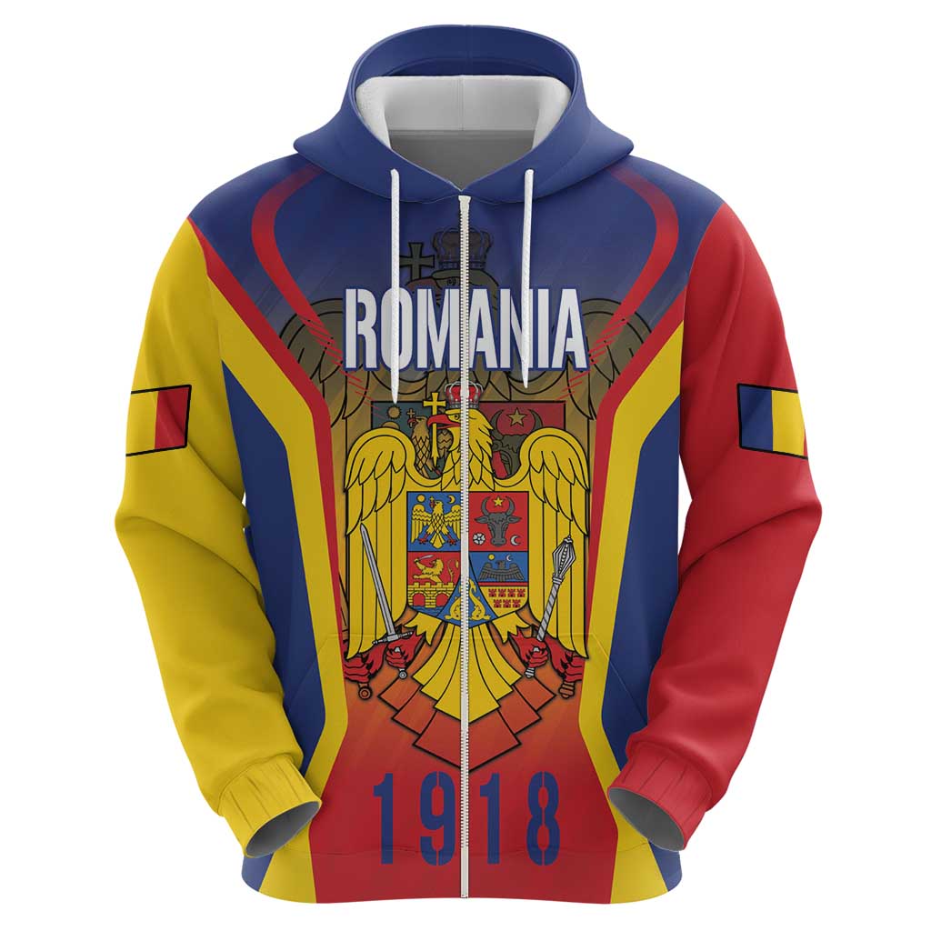 Personalized Romania Unification Day Hoodie Ziua Marii Uniri Since 1918 Dynamic Style LT18