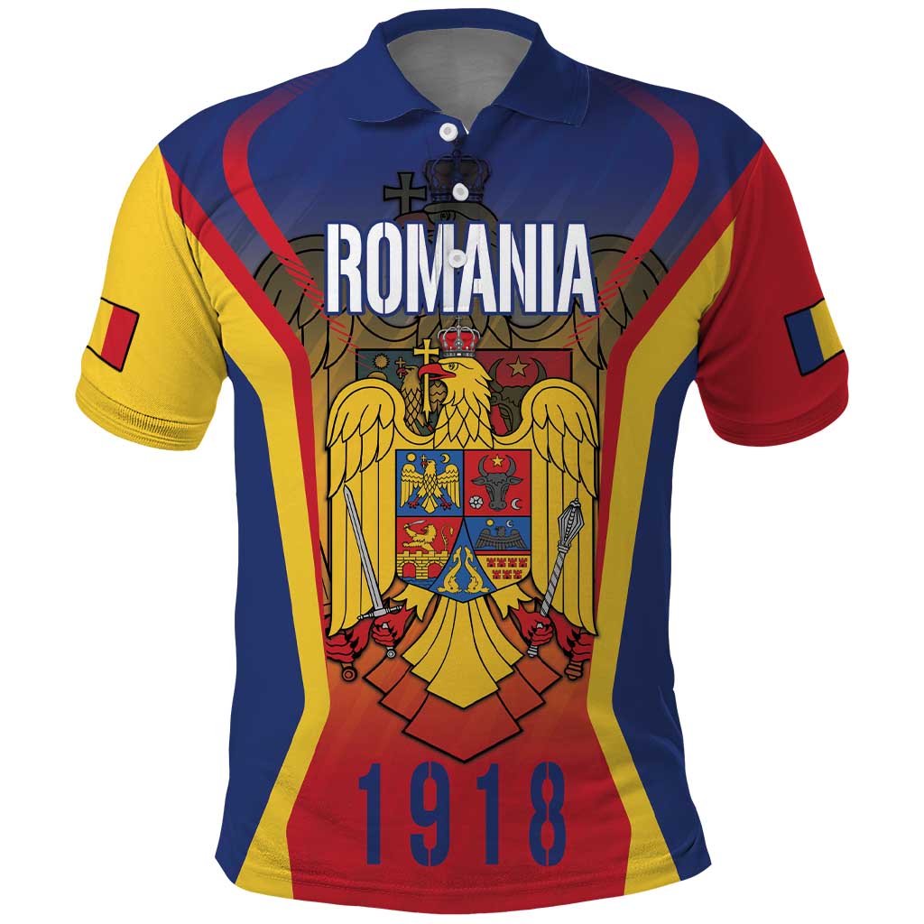 Personalized Romania Unification Day Polo Shirt Ziua Marii Uniri Since 1918 Dynamic Style LT18