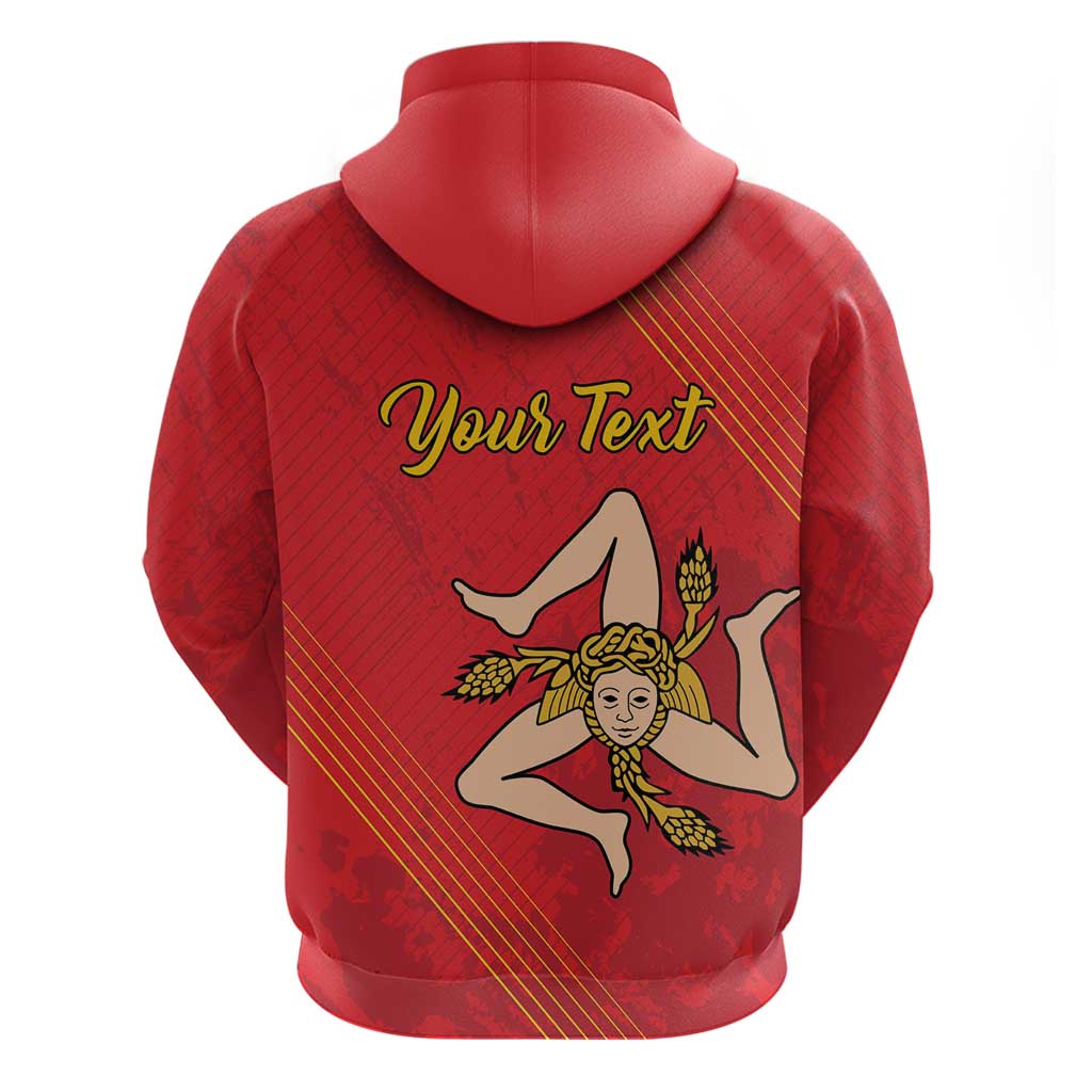 Personalized Bandiera della Sicilia Hoodie Sporty Style LT18