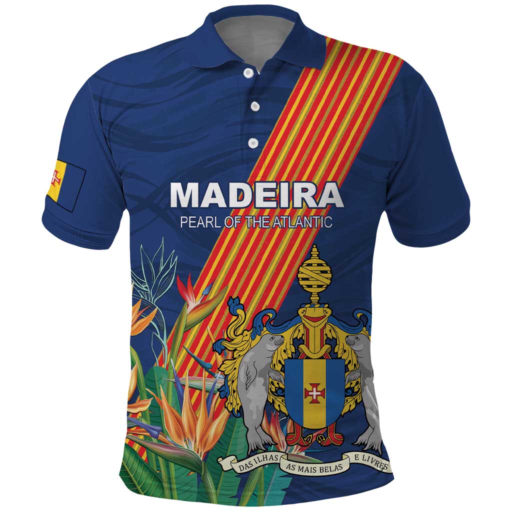 Personalized Madeira Polo Shirt Das Ilhas as Mais Belas e Livres LT18