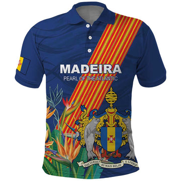 Personalized Madeira Polo Shirt Das Ilhas as Mais Belas e Livres LT18