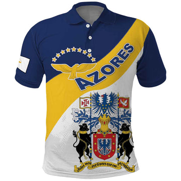 Personalized Azores Polo Shirt Antes Morrer Livres Que Em Paz Sujeitos LT18