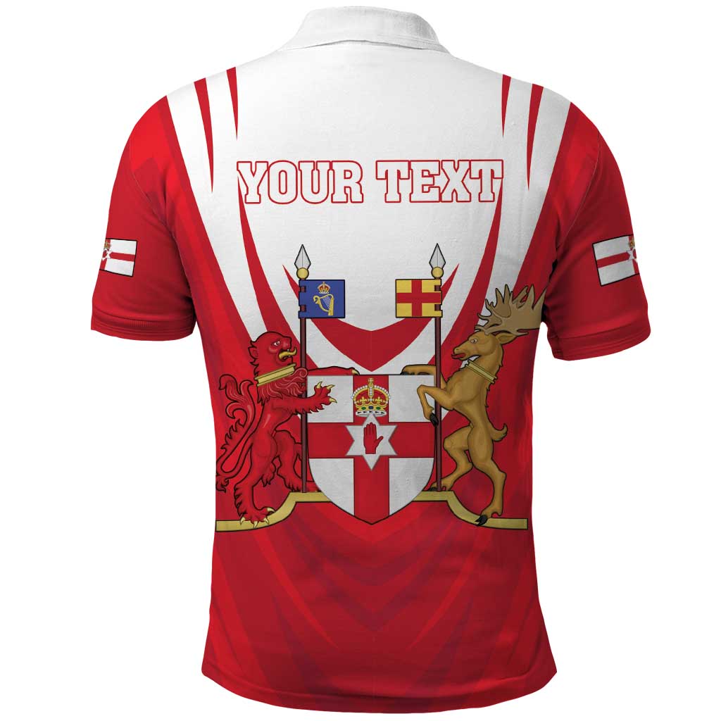 Personalized Northern Ireland Polo Shirt Coat Of Arms With Map LT18