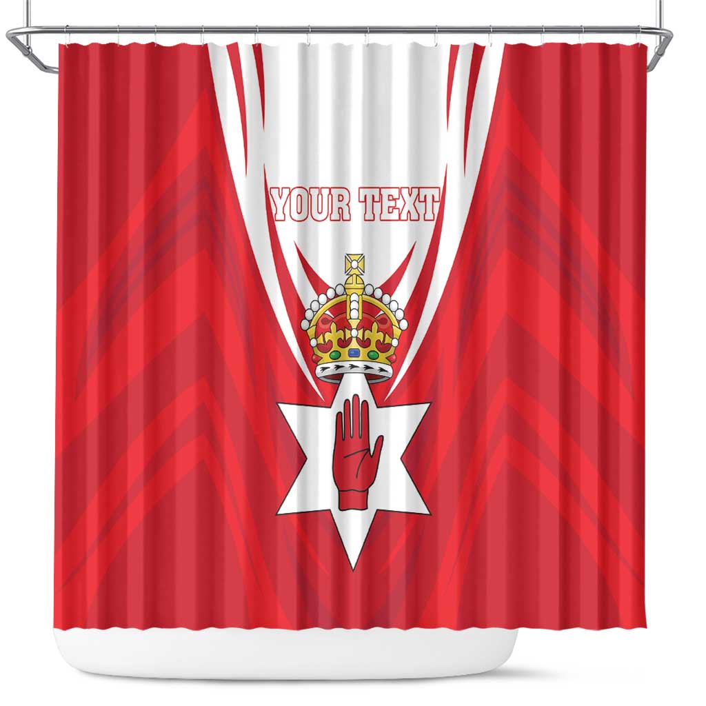 Personalized Northern Ireland Shower Curtain Coat Of Arms With Map LT18