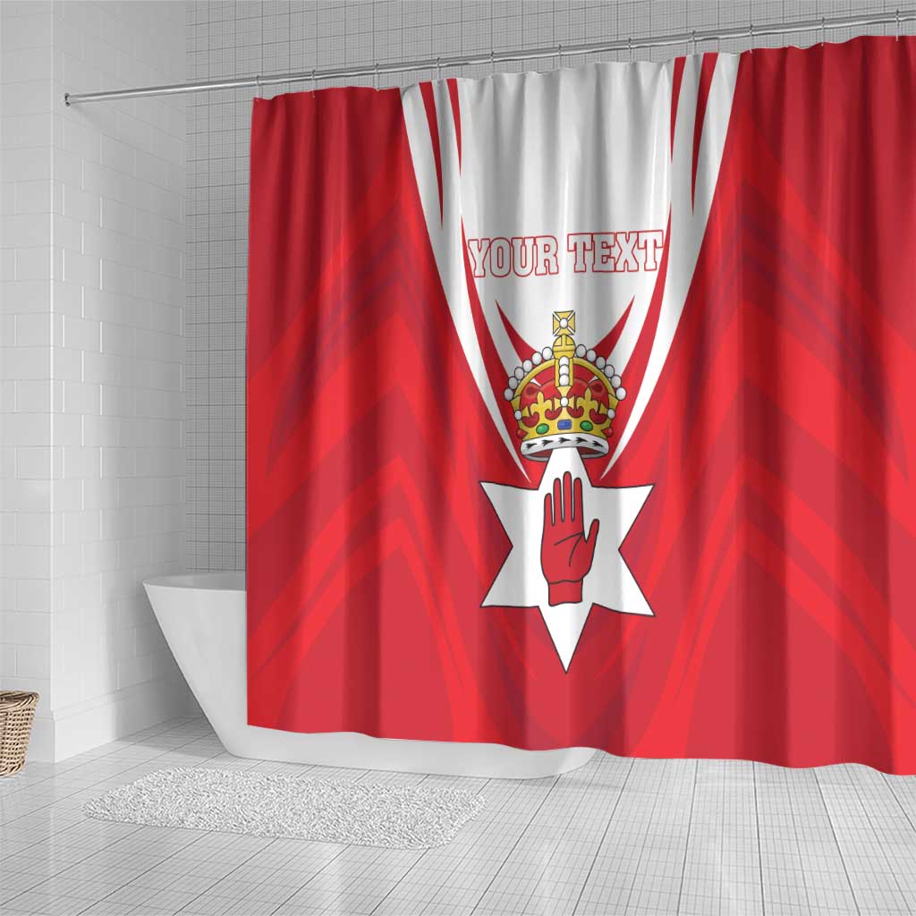 Personalized Northern Ireland Shower Curtain Coat Of Arms With Map LT18