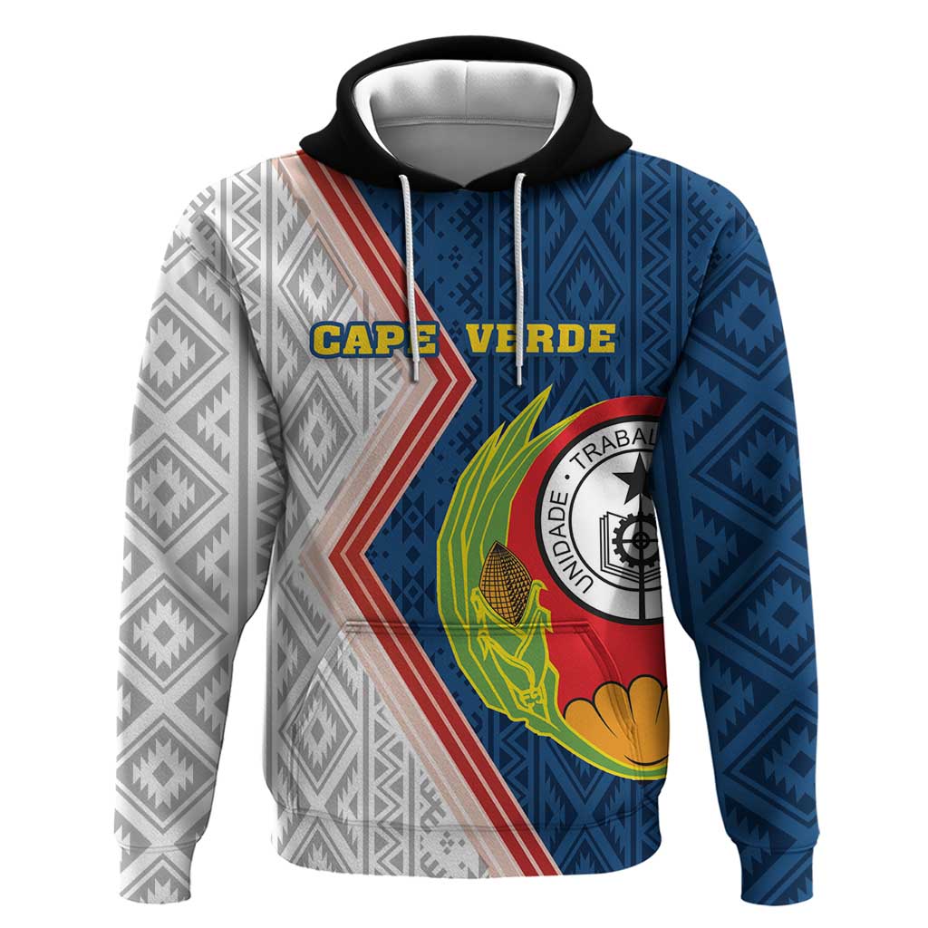 Cape Verde Hoodie Verde Coat Of Arms And Pattern LT18