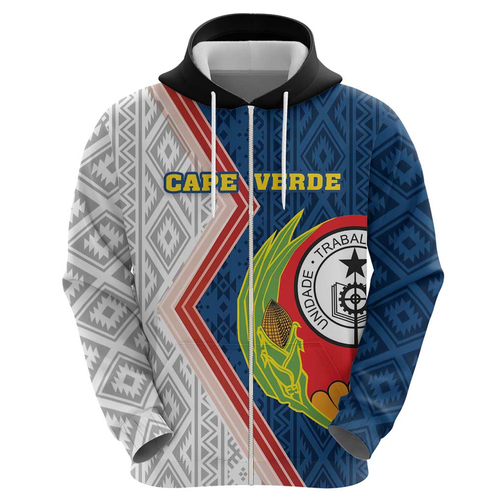 Cape Verde Hoodie Verde Coat Of Arms And Pattern LT18