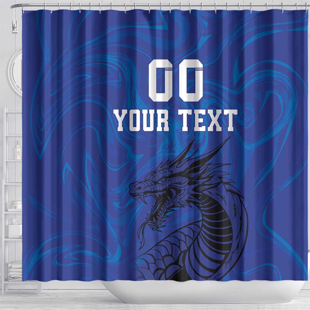 Custom Bosnia and Herzegovina Football Shower Curtain The Dragons Go Champions LT18
