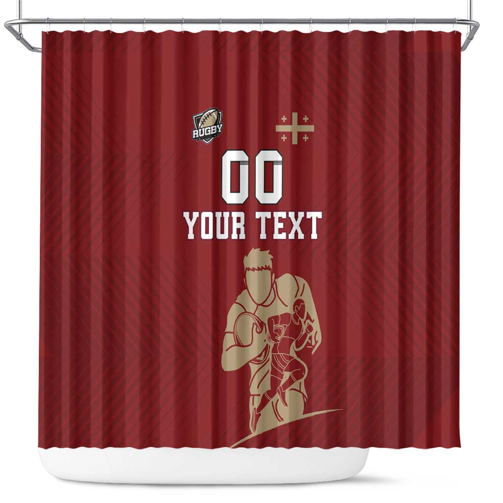 Custom Georgia Rugby Shower Curtain The Lelos Go Champions LT18