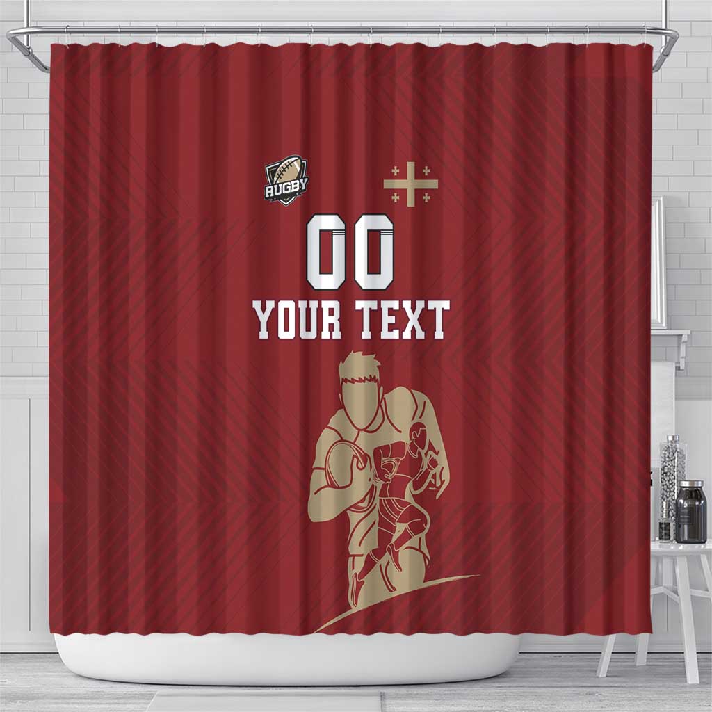 Custom Georgia Rugby Shower Curtain The Lelos Go Champions LT18