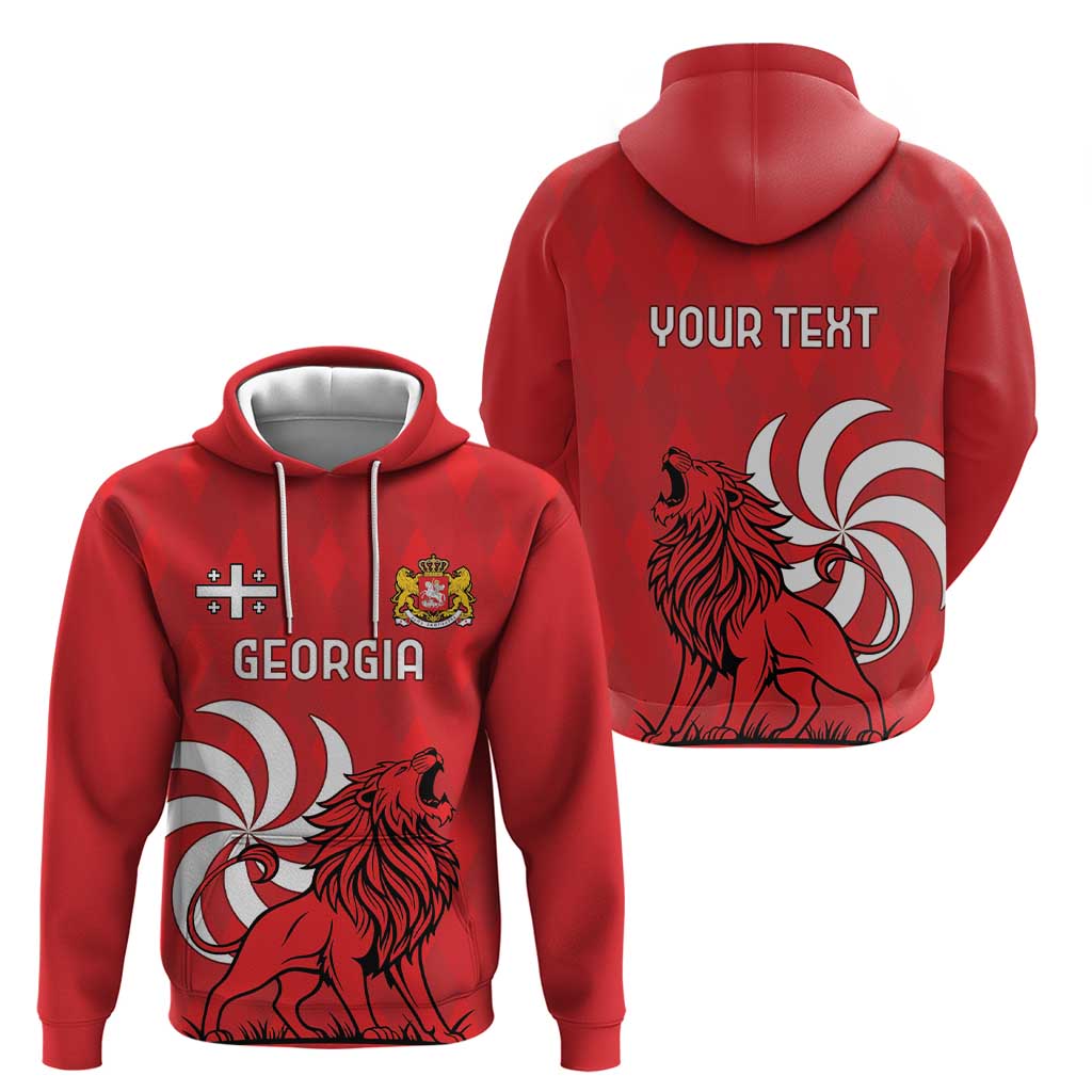 Personalized Georgia Hoodie Lion Borjgali LT18