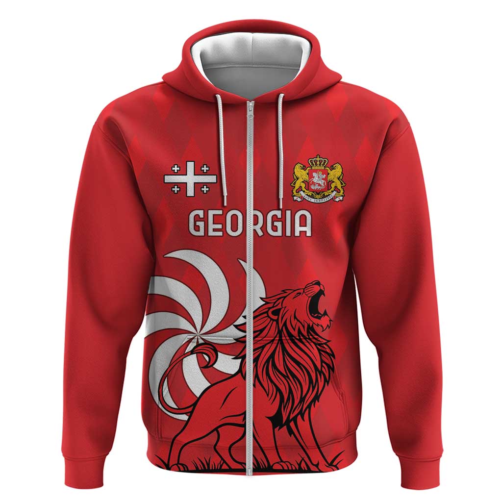 Personalized Georgia Hoodie Lion Borjgali LT18