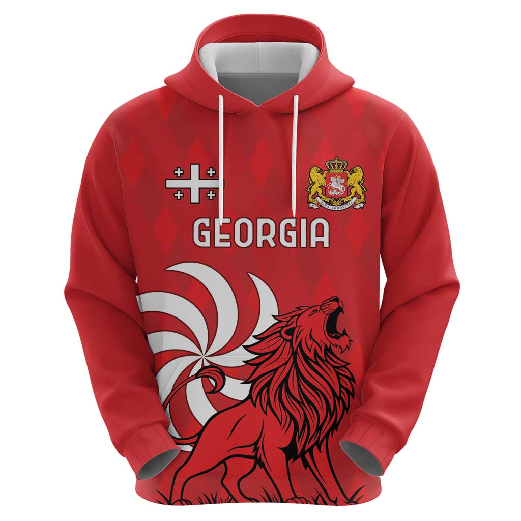 Personalized Georgia Hoodie Lion Borjgali LT18