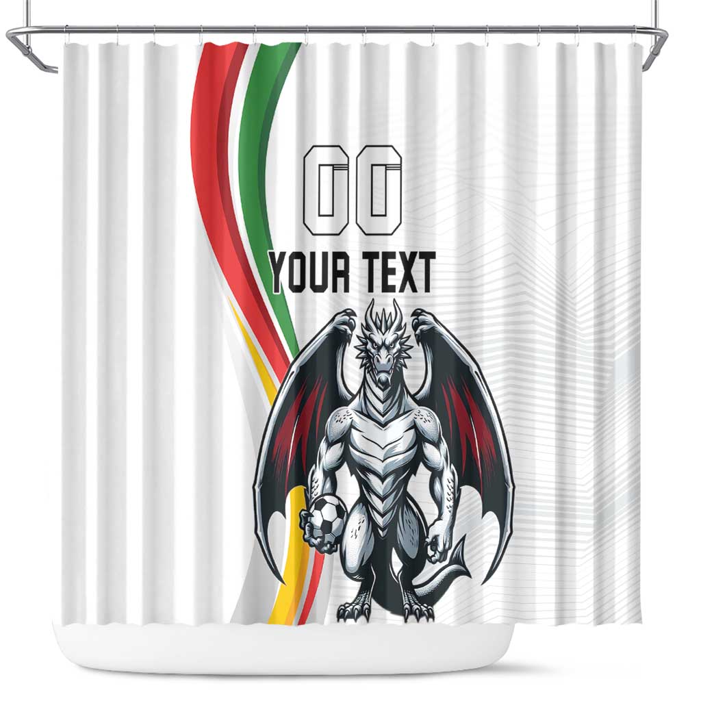 Custom Portugal Football Shower Curtain A Selecao das Quinas Dragon Mascot LT18
