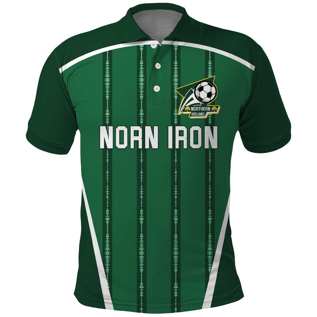Custom Northern Ireland Football Polo Shirt Norn Iron Go Champions LT18