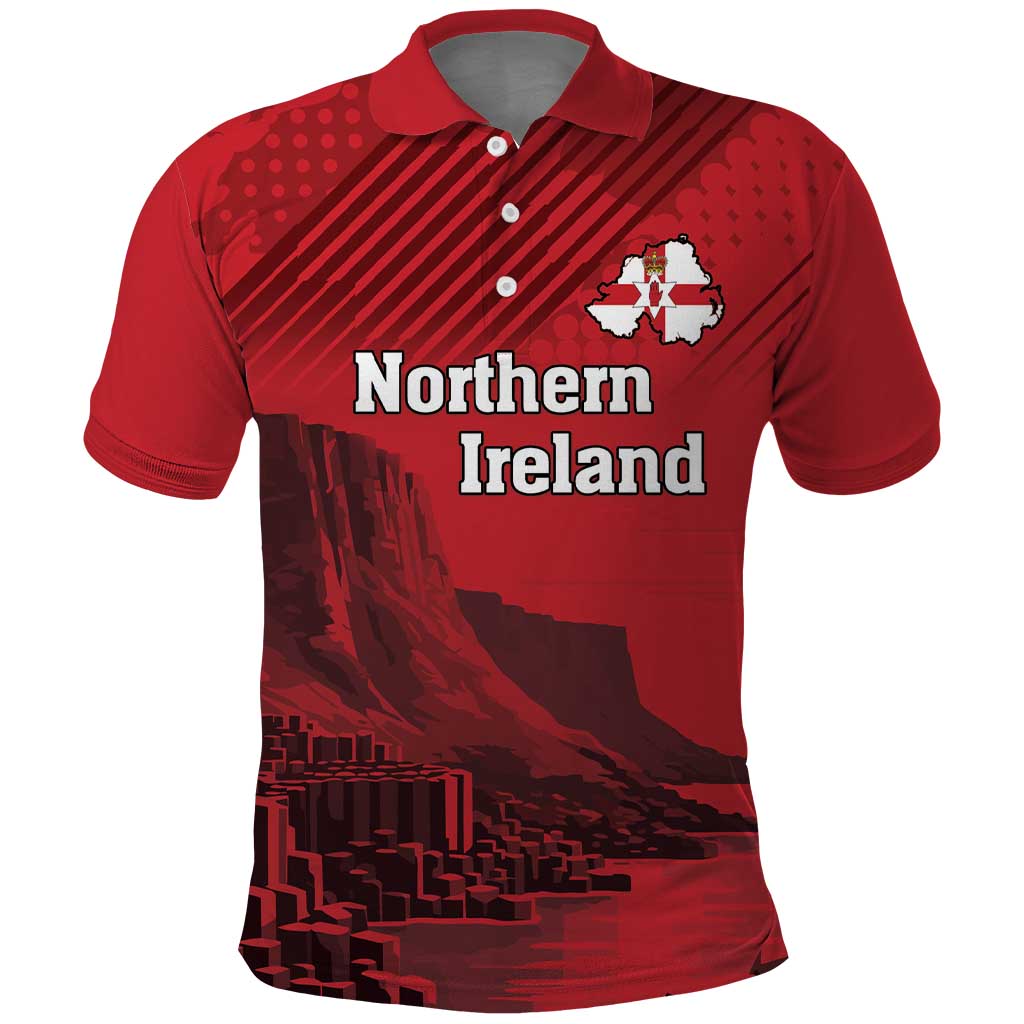 Personalized Northern Ireland Polo Shirt Giants Causeway Retro Style LT18