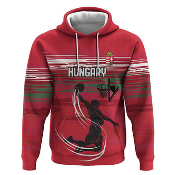 Hungary Basketball Custom Hoodie Come On Magyars Grunge Style LT18