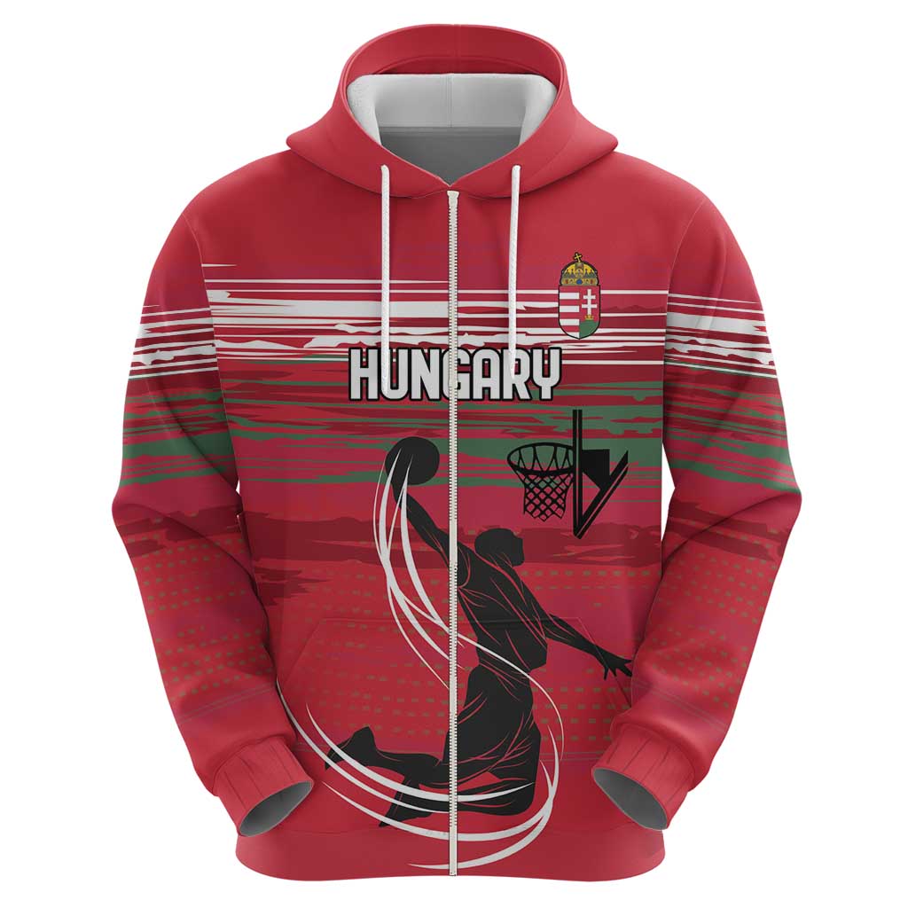 Hungary Basketball Custom Hoodie Come On Magyars Grunge Style LT18