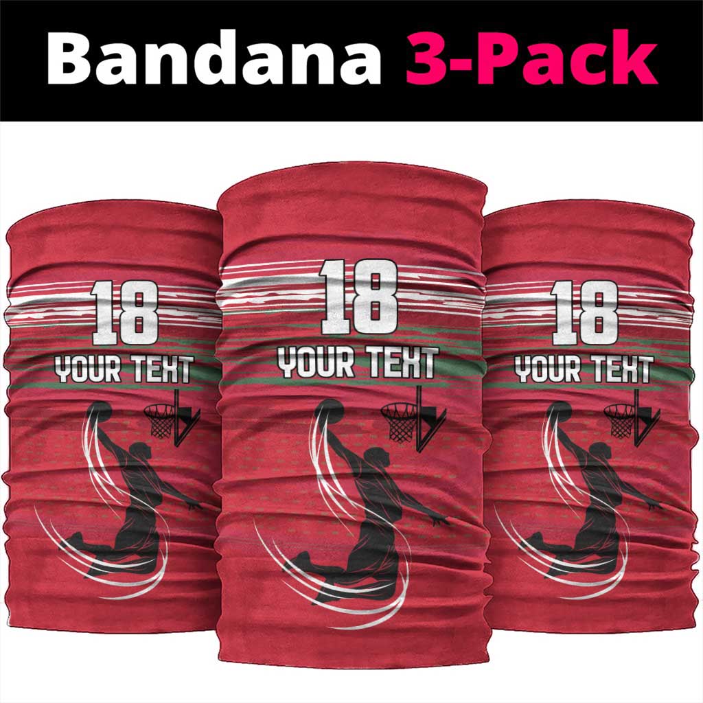 Hungary Basketball Custom Neck Gaiter Come On Magyars Grunge Style LT18