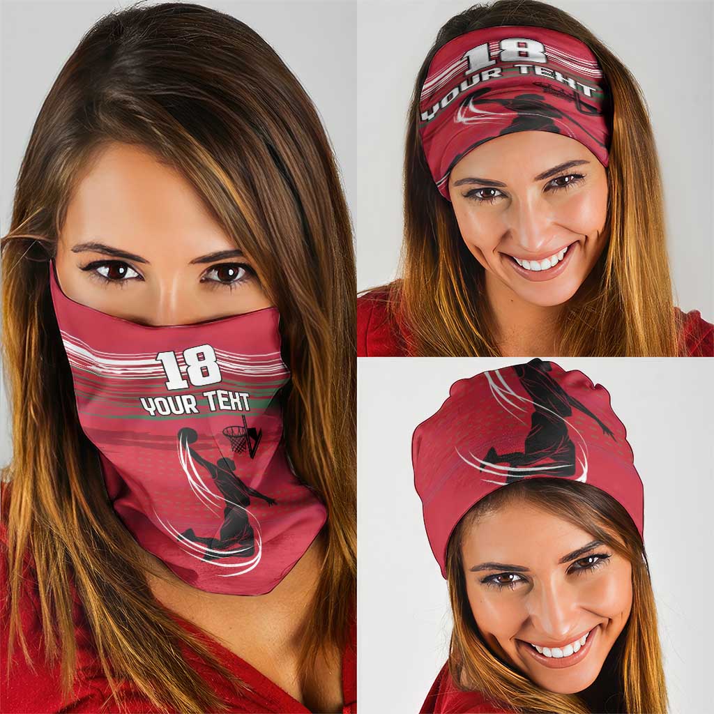 Hungary Basketball Custom Neck Gaiter Come On Magyars Grunge Style LT18