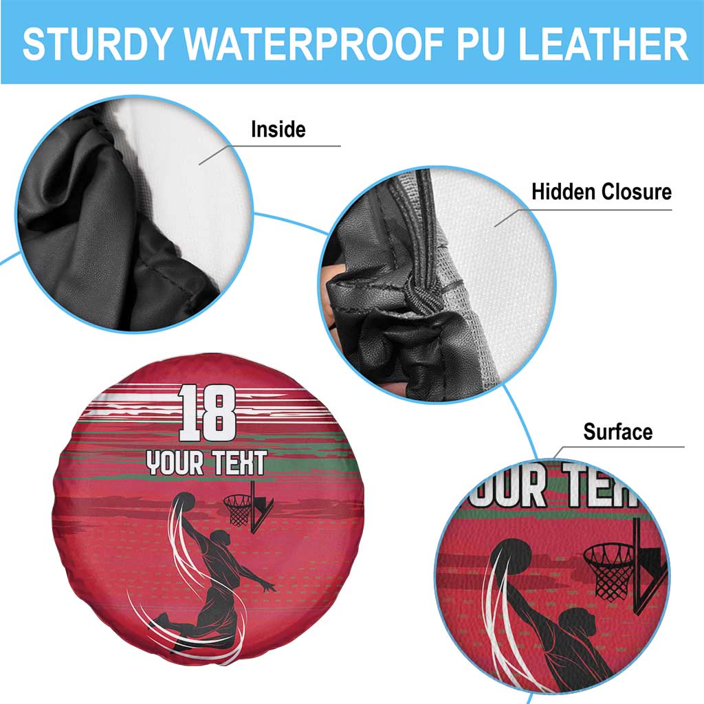 Hungary Basketball Custom Spare Tire Cover Come On Magyars Grunge Style LT18