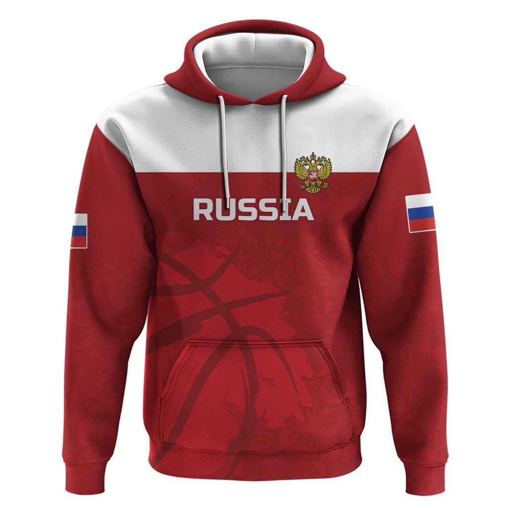 Russia Basketball Custom Hoodie Go Champion LT18