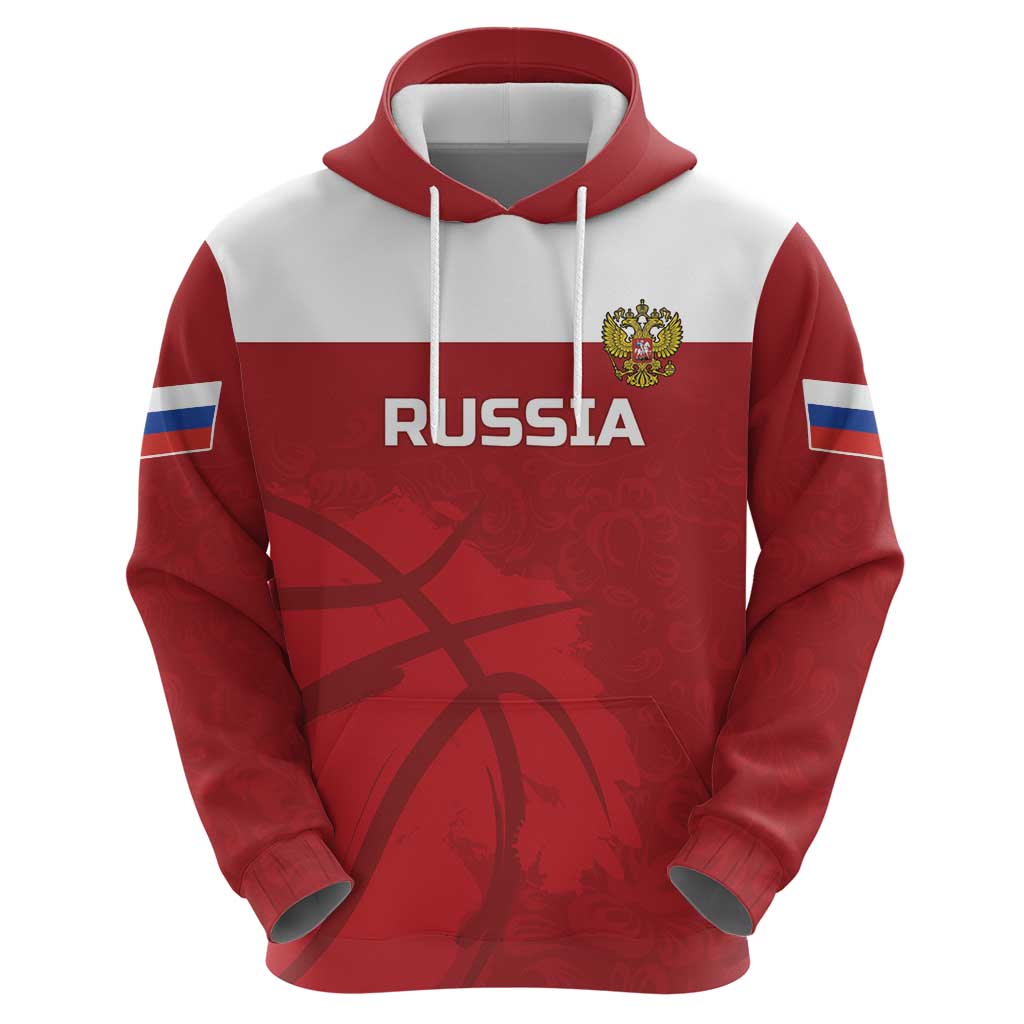 Russia Basketball Custom Hoodie Go Champion LT18