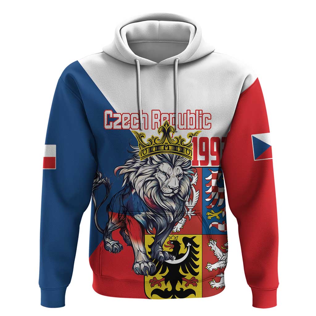 Personalized Czech Republic Restoration Day Hoodie Double-Tailed Lion Truth Prevails LT18