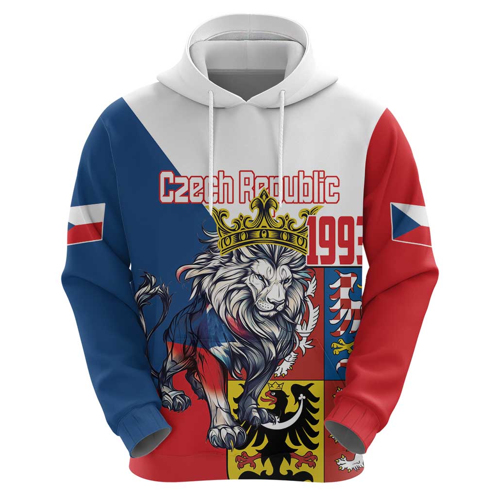 Personalized Czech Republic Restoration Day Hoodie Double-Tailed Lion Truth Prevails LT18