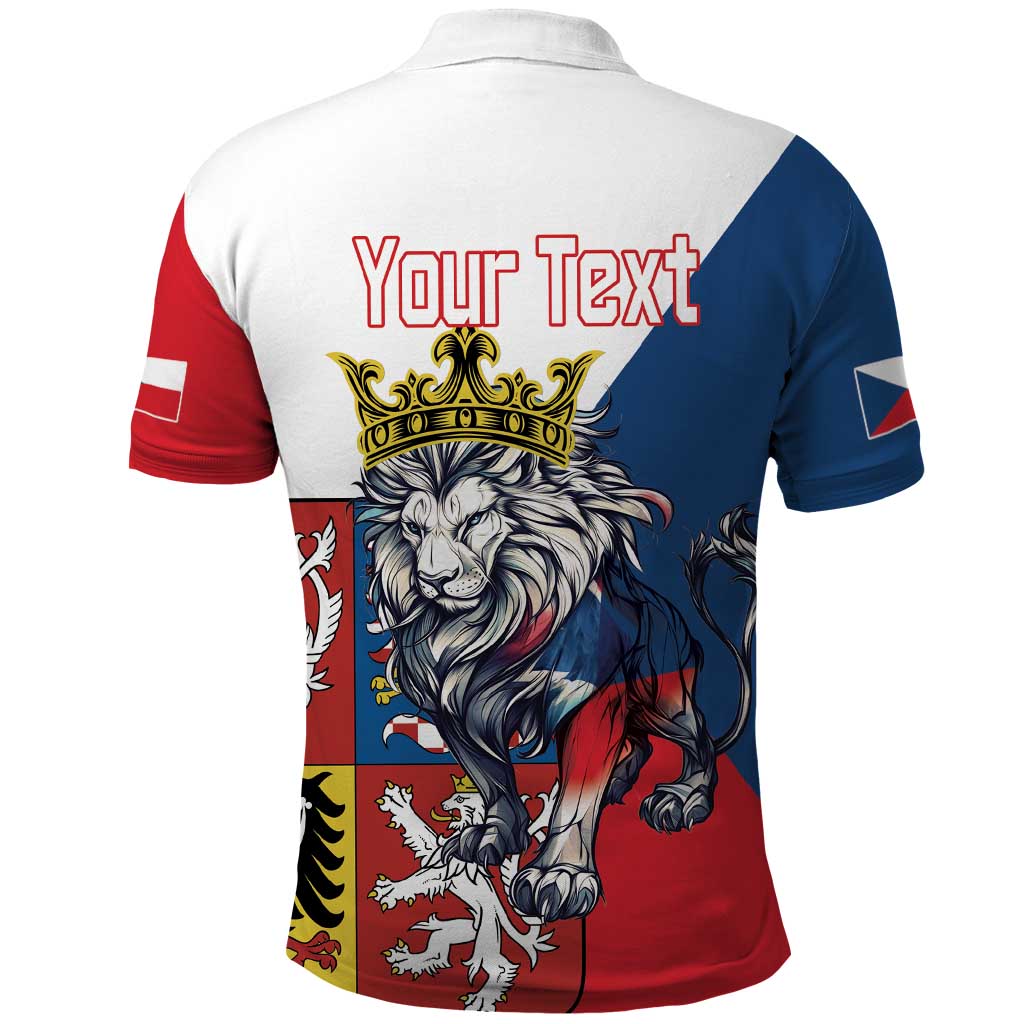 Personalized Czech Republic Restoration Day Polo Shirt Double-Tailed Lion Truth Prevails LT18