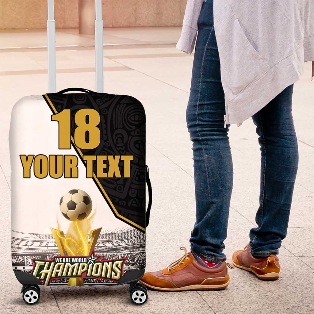 Custom Mexico Football Champion Luggage Cover Aztec Pattern LT18