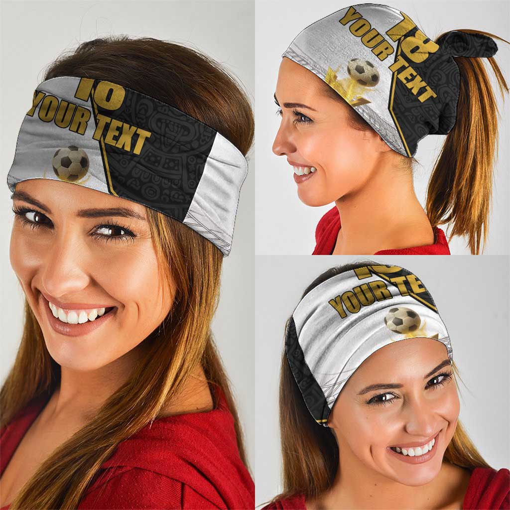 Custom Mexico Football Champion Neck Gaiter Aztec Pattern LT18