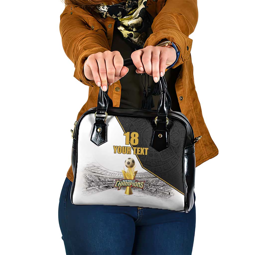 Custom Mexico Football Champion Shoulder Handbag Aztec Pattern LT18